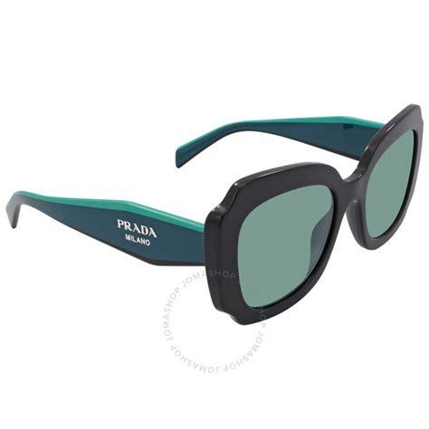 prada pr16ys|Prada Azure Mirrored Internal Silver Irregular Ladies Sunglasses .